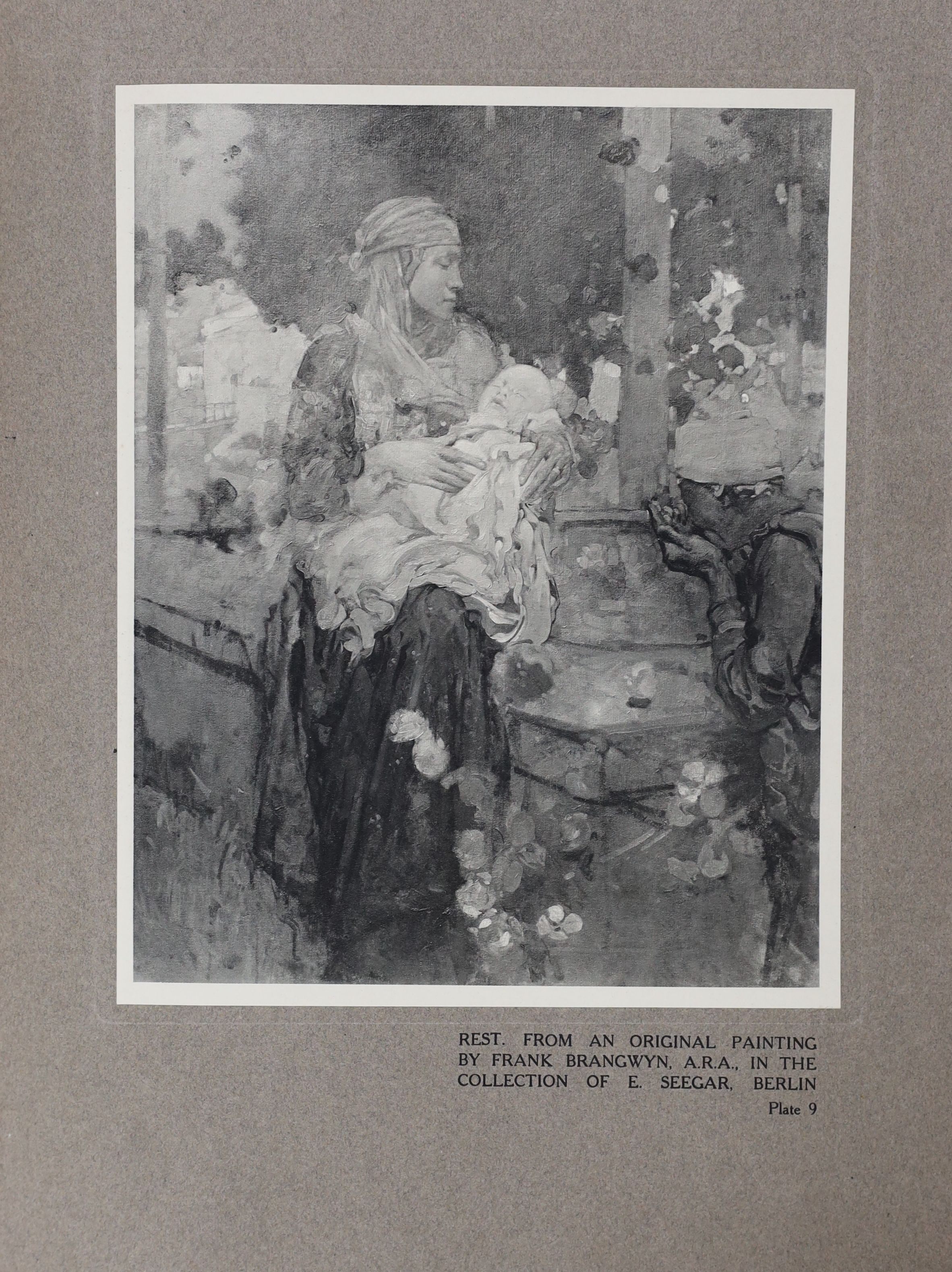 Brangwyn, F. A Book of Bridges, limited edition no.32 of 75, with the original lithograph, signed, Bodley Head 1916, and The Spirit of the Age, 1905.